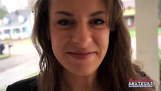 brunette milf hottie lilly m sucks cock to get pussy and ass fucked