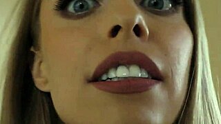 Blonde cougar Britney Amber cheats hard in stockings!