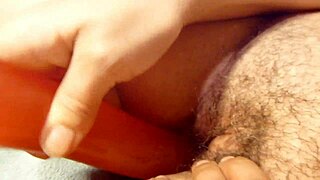 cum on my tits then use dildo!