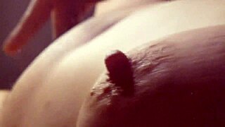 cum on my tits then use dildo!