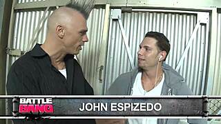 Blonde milf takes big cock in fishnet ring