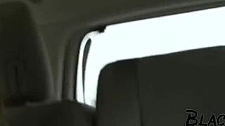 Busty ebony milf gets rough assfucking from big black cock, licking in interracial sex