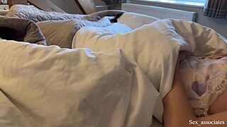 Shy Arab Stepmom Shares Bed with Son in Hotel