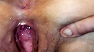 Milf's Pussy Gapes With Cum