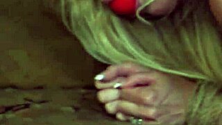 Watch this milf tied up and fucked hard in bondage.