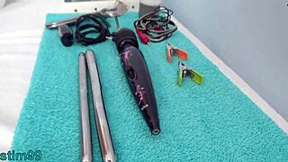 mature milf endures intense german electro torment