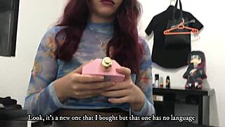 Stepsister receives milk in mouth after ride