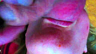 Intriguing Gmilf Teases With Intense Ball Sucking And Licking