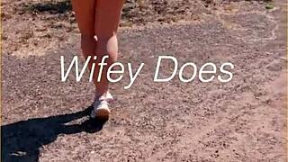 Milf Shows Her Shaved Pussy in Public, Hairless Ass and Outdoor Skirt Tease.