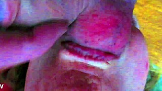 Intriguing Gmilf Teases With Intense Ball Sucking And Licking