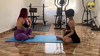 Sexual Therapy For The Widow In Doggystyle Lesbian Action