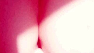 mature woman teases her big wet cunt close up.