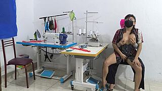 Wow, check this intense seduction in the sewing workshop! So hot! 🔥