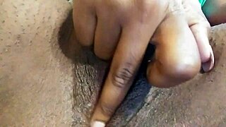 fingers making her wet in close up view