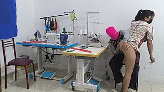 Wow, check this intense seduction in the sewing workshop! So hot! 🔥