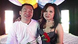 Asian Carnations - Petite 18+ Couple in Casting Interview