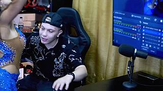 Belinha Baracho Shows Pussy on Podcast Table, Ruan Fucks Her Sensually