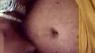 Aline's Handjob for Flávio Before Bed - Wow!