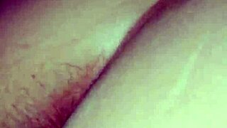 Dripping cum oozes from her pussy after big load