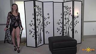 sunny lane's solo striptease performance is pure fire. watch her reveal every inch with seductive moves.