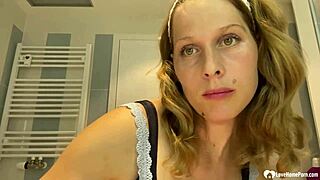 Mom next door shows off her big tits teasingly!