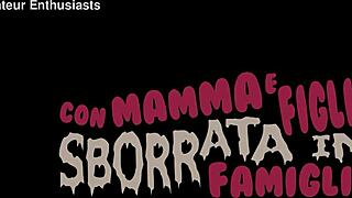 Feeling the thrill with step mom and daughter in cumshot scene