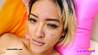 Gorgeous Asian Model Poses In Photoshoot, Showing Her Sexy Body During Casting