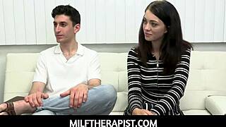 milf therapist gives therapy session!