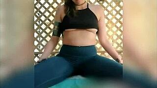 fucking my pierced pussy outdoors hard