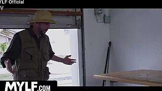 after a million years without sex, this milf redhead takes control in domination, leading to rough blowjob and cum on ass