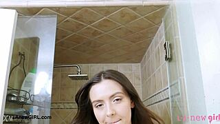 Hot Teen Model Showers In Photoshoot