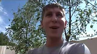 Christine Alexis enjoys her 18 year old shaved pussy spread open by dick in stockings and fishnets