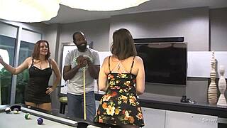 Nicky Ferrari in Interracial Threesome, Take It All, Babe!