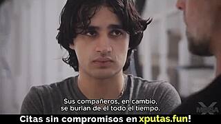 Two Dudes Pound a Sexy Blonde Spanish Sub in Double Penetration