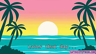 stepmom milfs vacation with horny teen stepsons turns into taboo fun.