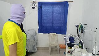 Is This Fashion Designer a Slut Showing Tits at Work?