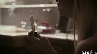 Blonde Stepmom Fucks Stepdaughter Outdoor!