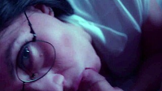 Prurient Woman Sucks Paramour's Monster Cock With Passionate Choking