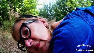 Sunday lunch with milf and big cock outdoor