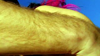 Slut gets anal creampie outdoors