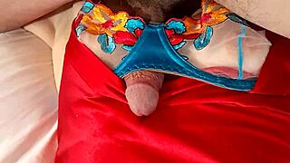 French amateur deepthroats in satin lingerie