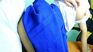 Ung studerende kneppet hårdt efter skole i hed klip