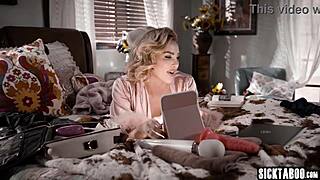 Horny Blonde Camgirl Kenzie Anne and Hot Blonde Kenna James Fuck Perverted Big Black Cock Husband Isiah Maxwell