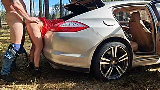Caught Fucking in Forest with Intense Outdoor Action and Quickie