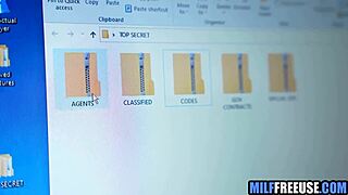 Hey, watch this milf get freeused by Russian spy at work!