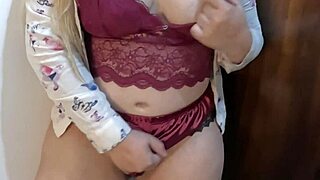 My BBW Stepmother Soraya Undresses Seductively.