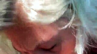 Milf Swallows Cum from Big Black Cock Outdoors