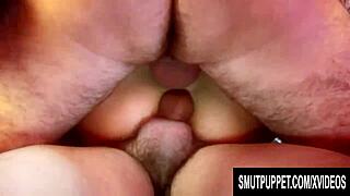 Milf Sarah Twain Gets Both Holes Drilled at Once!