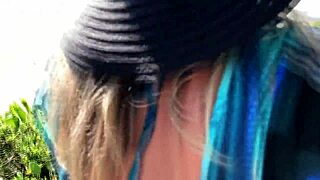 milf teased a stranger with her tongue and he fucked her in the ass in front of everyone