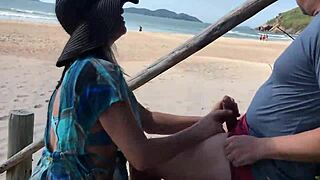 milf teased a stranger with her tongue and he fucked her in the ass in front of everyone